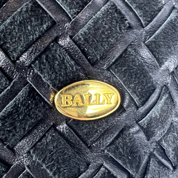 Vintage Bally Black Woven Leather Satchel with Tassel – Made in Italy - Picture 9 of 15